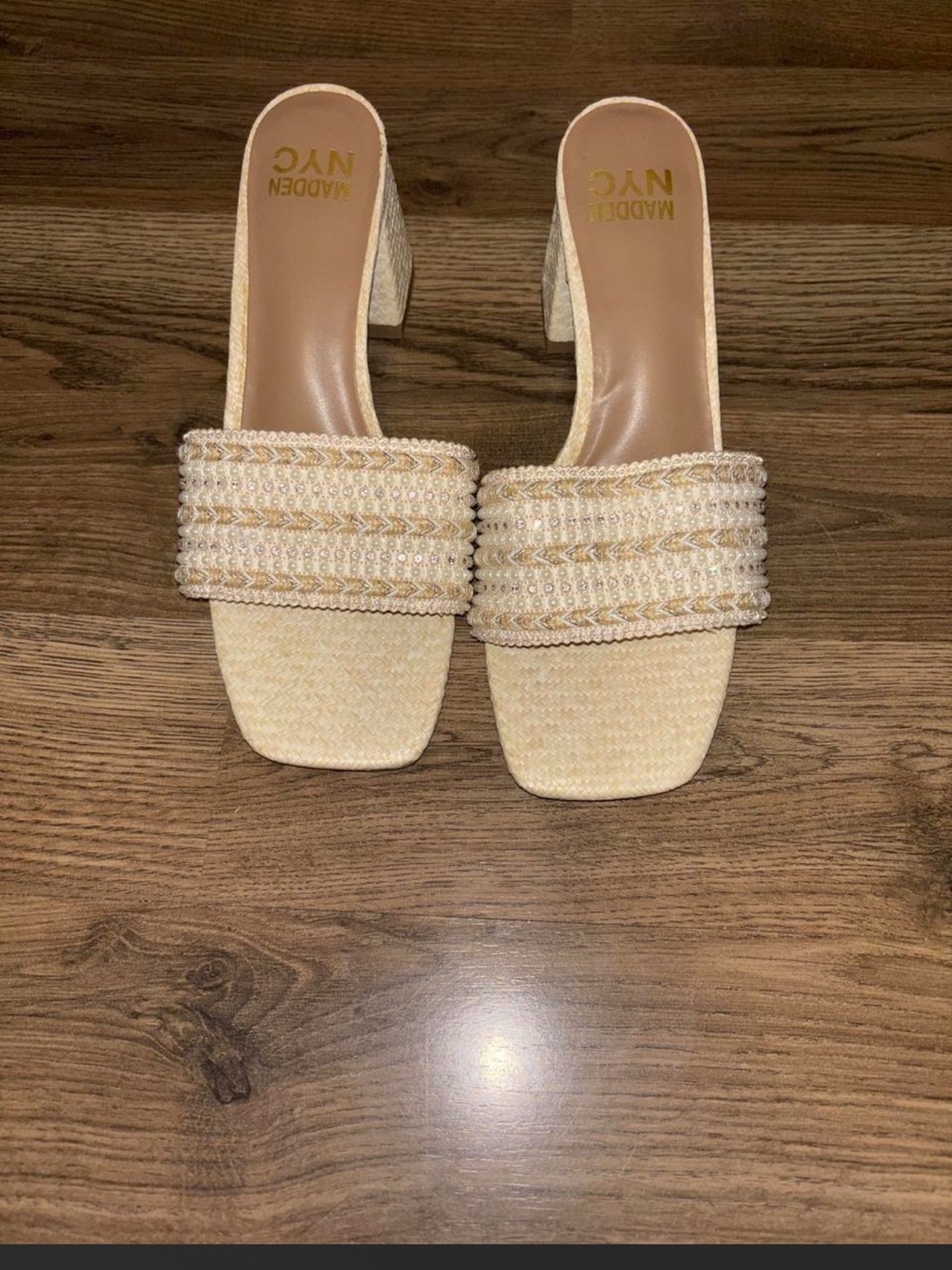 Madden Girl Woven Heels Size 9